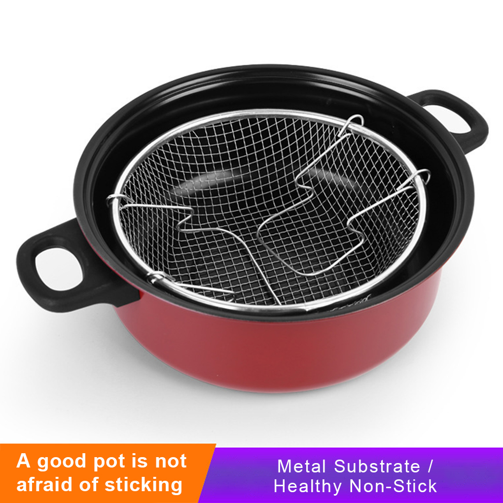 Deep Fryer Stainless - Pentola per friggere Appartamento Friggitrice Pentole