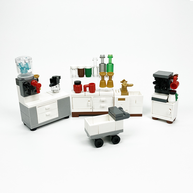 Kitchen Appliances Refrigerators - MOC block giocattoli creativi elettrodomestici da