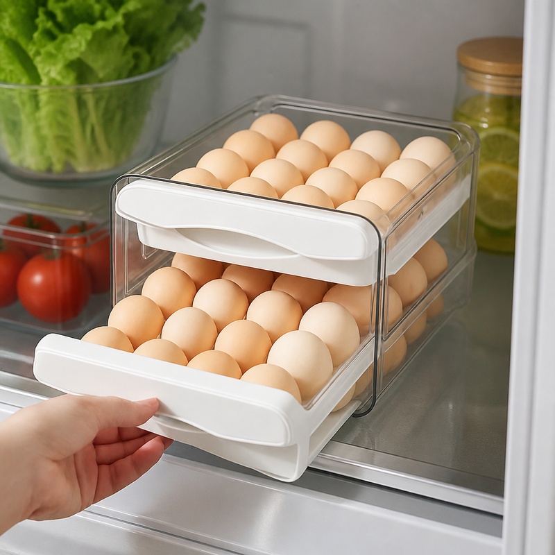 Kitchen Appliances Refrigerators - Contenitore per Uova in Plastica a