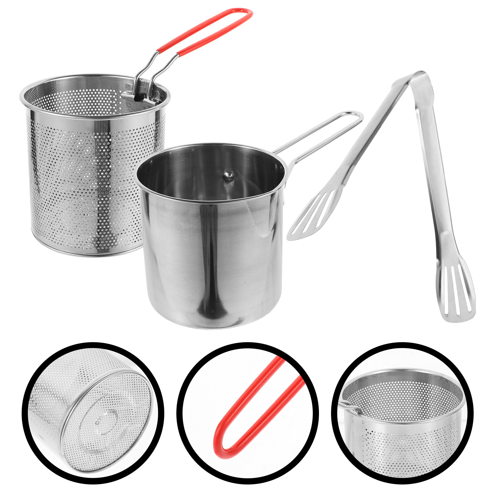 Deep Fryer Stainless - Set di 1 pentola per frittura