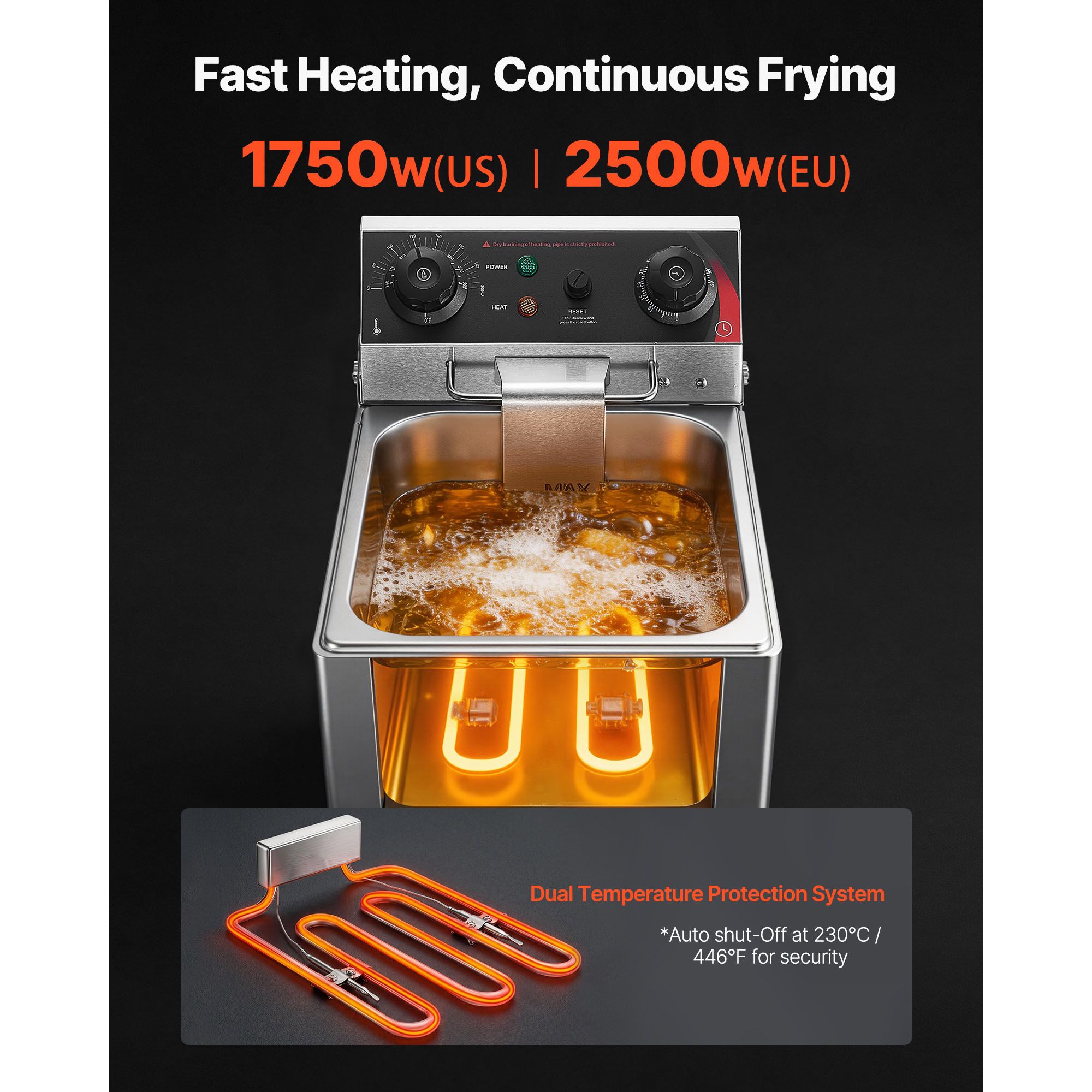 Friggitrice Elettrica Commerci - Deep Fryer Stainless recensione e prezzo