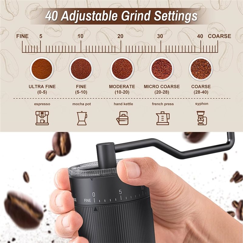 Macinacaffè manuale portatile  - Coffee Grinder Burr recensione e prezzo