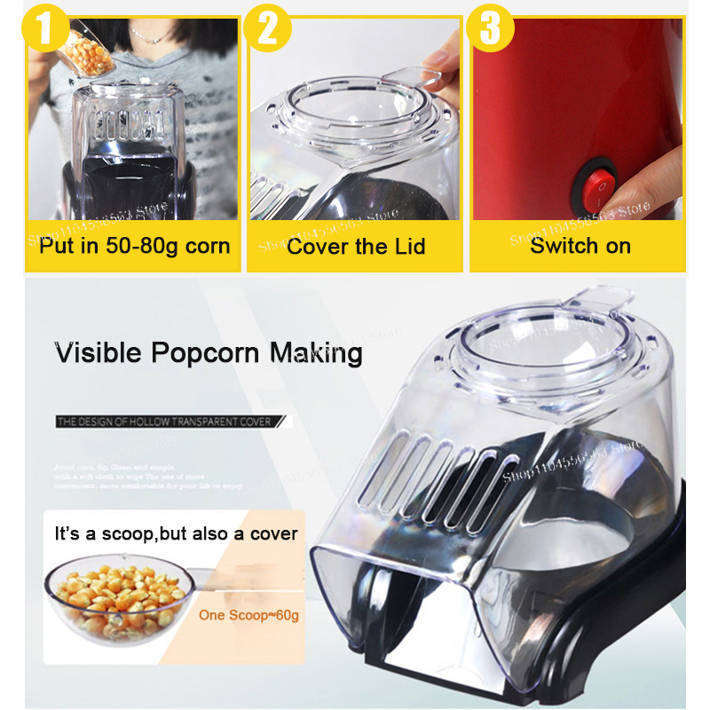 Macchina per mais ad aria senz - Air Popcorn Maker recensione e prezzo