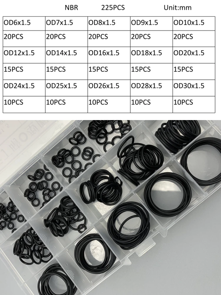 Kit di O-ring NBR neri da 1,5  - Kitchen Appliances Repair recensione e prezzo