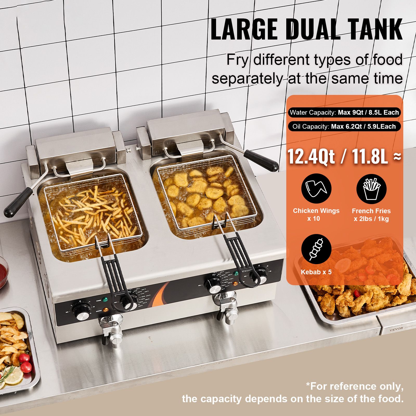Friggitrice Commerciale da 350 - Deep Fryer Stainless recensione e prezzo