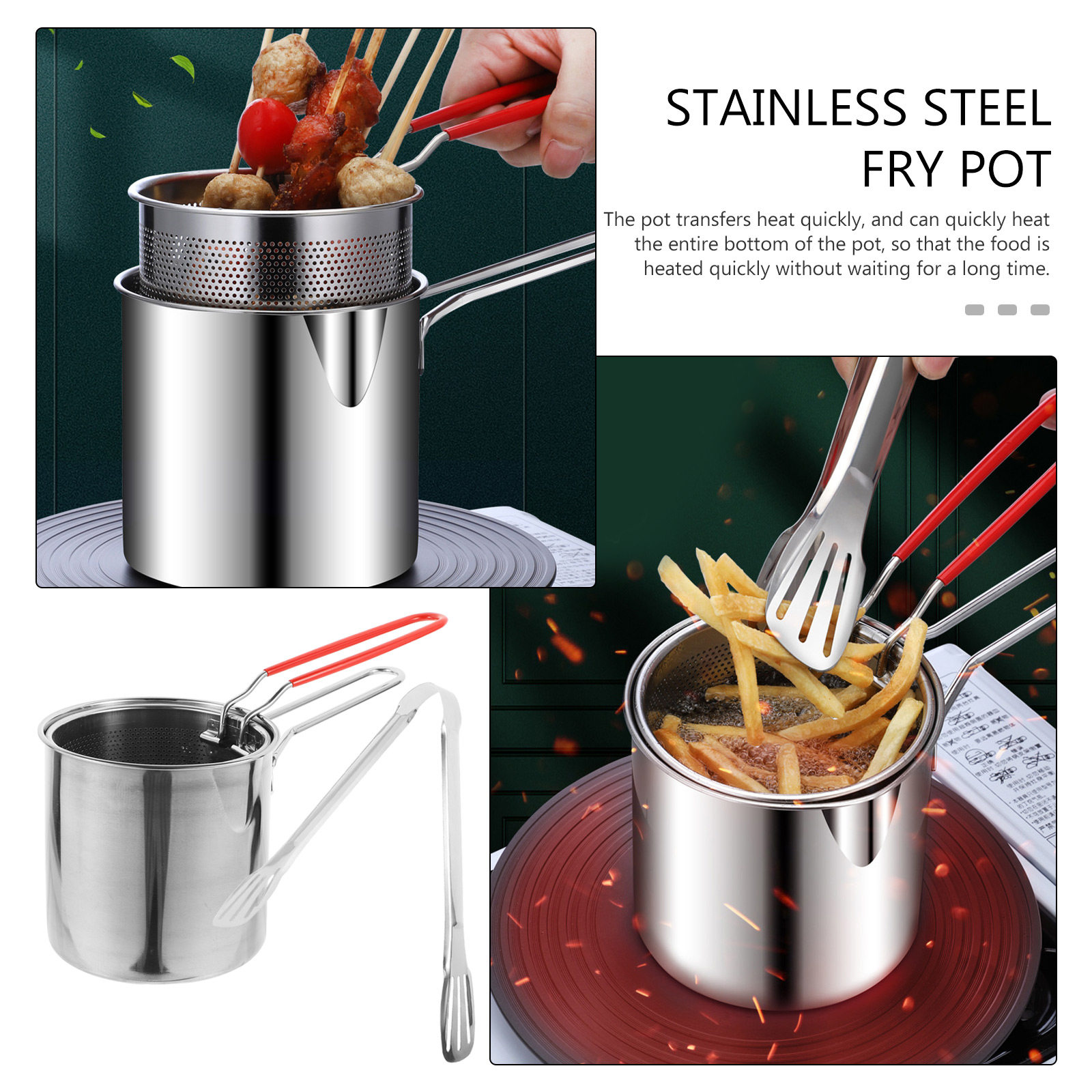 Set di 1 pentola per frittura  - Deep Fryer Stainless recensione e prezzo